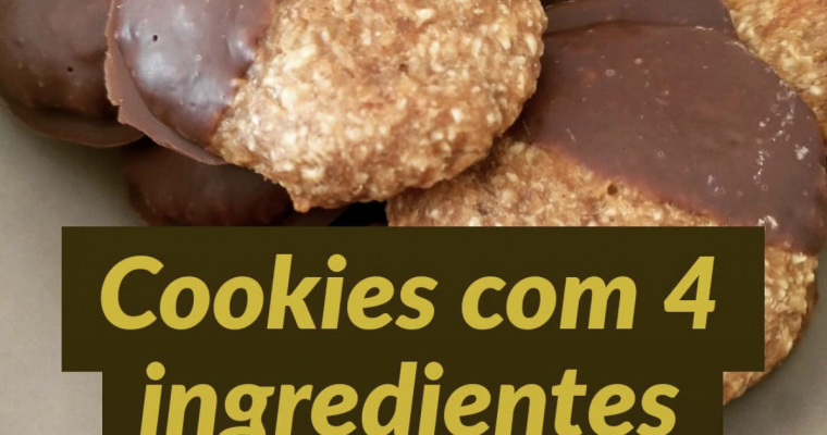 Cookies com 4 ingredientes