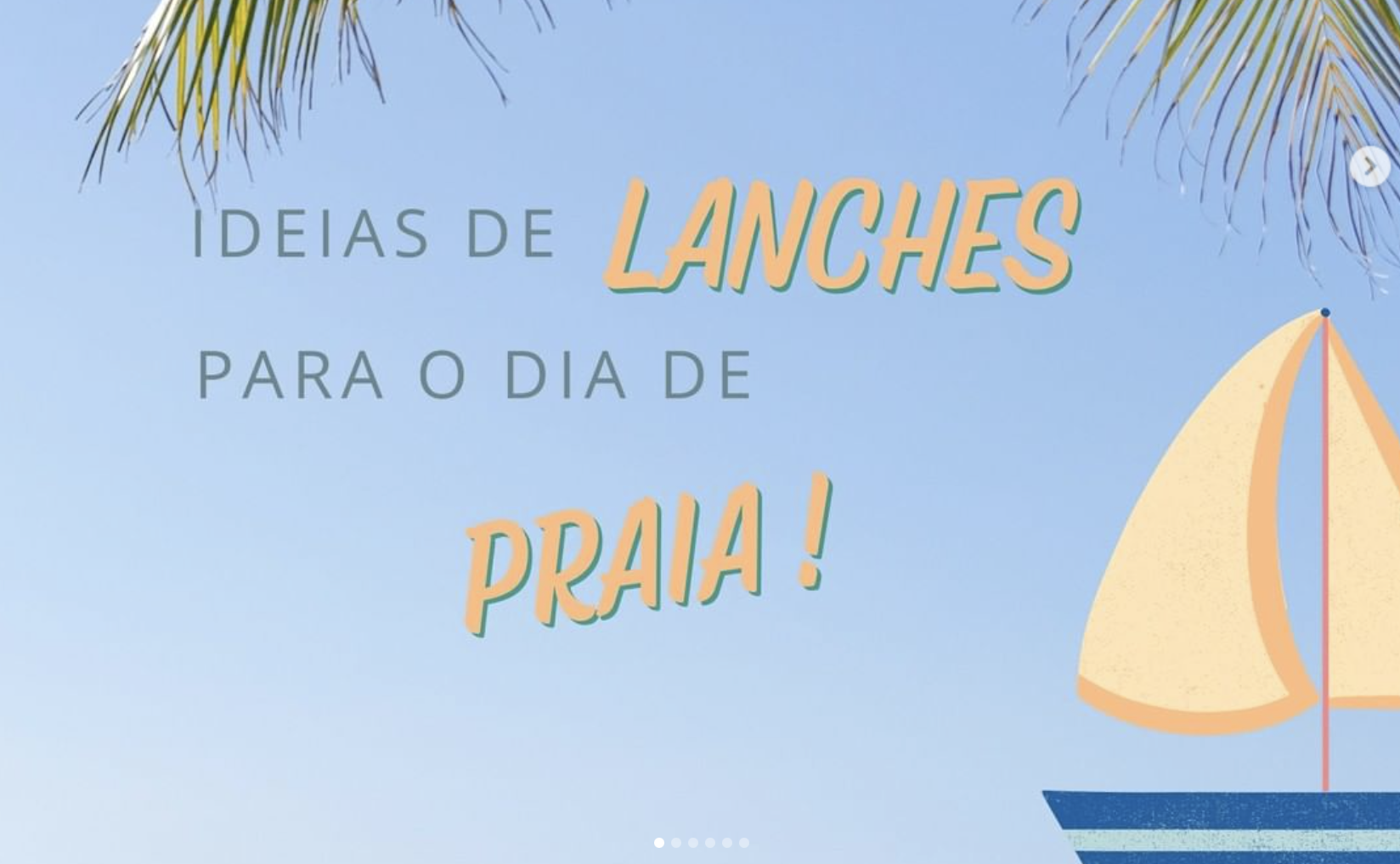 Ideia para lanche na praia ou parque